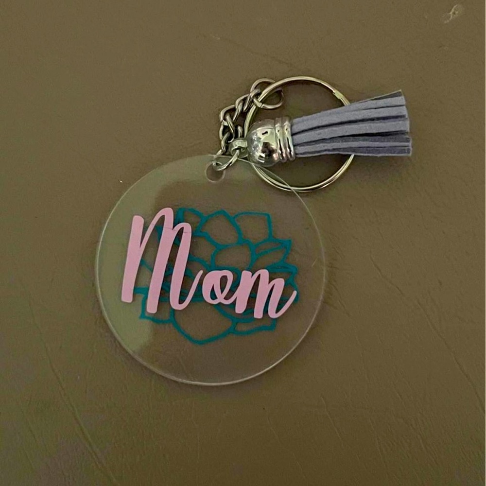 custom mom keychain